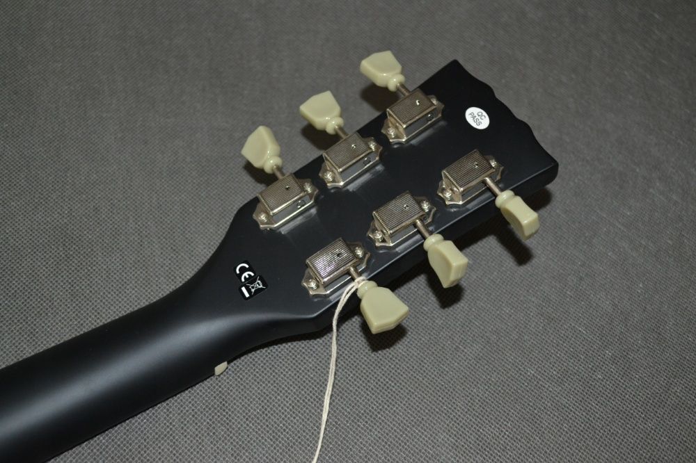 Harley Benton SC-400 SBK satin black nowa gitara Les Paul - USTAWIONA!