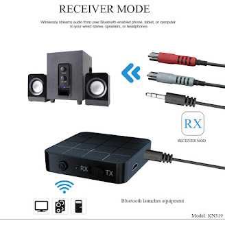Transmissor Emissor e Receptor Bluetooth RX TX Jack casa carro NOVO