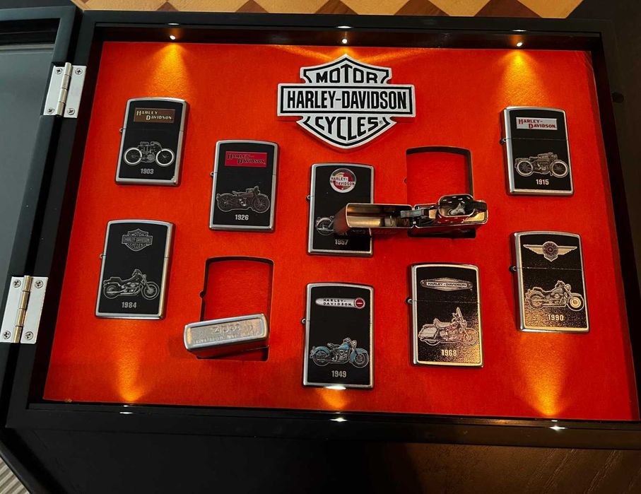 Harley davidson 10 Zippos edição limitada
