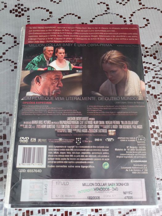 million dollar baby dvd
