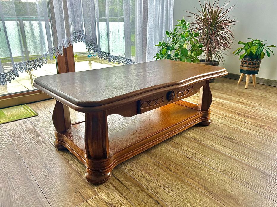 Ława dębowa 120x65 H42