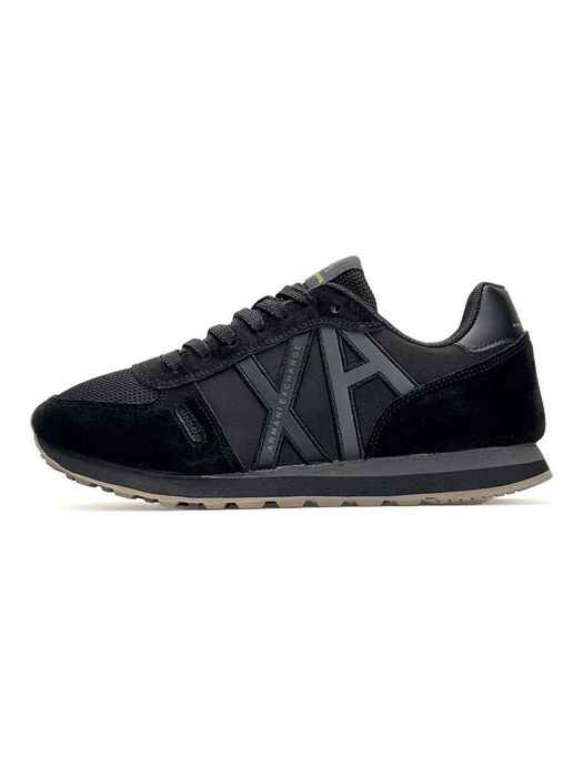 Кросівки Armani Exchange AX Black premium замшеві i89