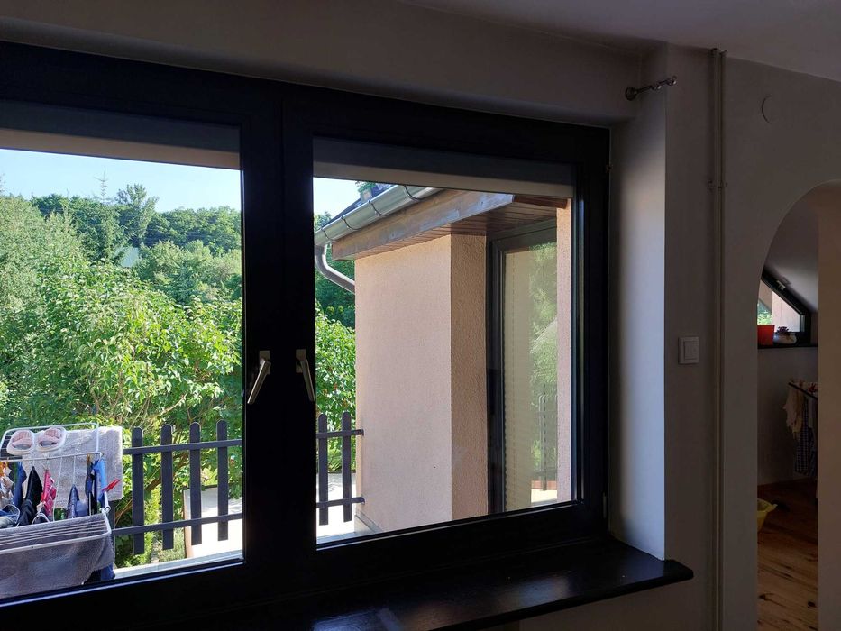 Okno plastikowe dwuskrzydłowe