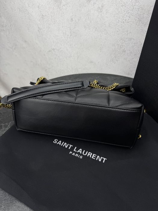 Сумка Yves Saint Laurent Puffer Black срібна та золота фурнітура