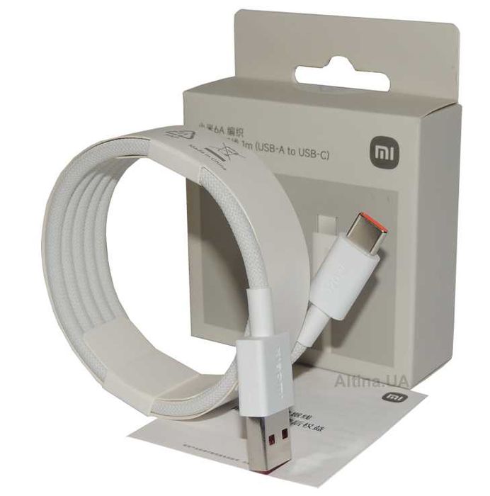 Оригінальний посиленний Турбо кабель Xiaomi 6A 120W