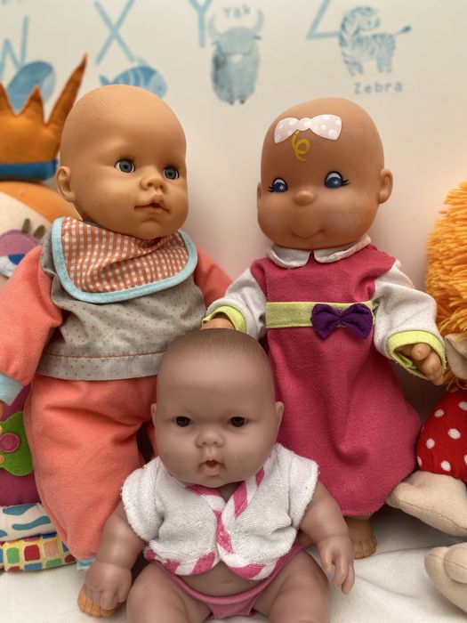 Bonecas Bebes tipo Nenuco Familia Mama, Papa e bebe