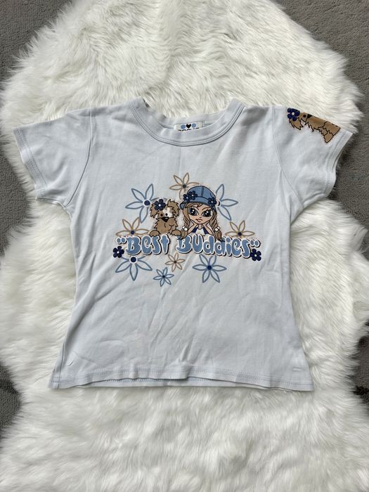 T-shirt koszulka dziecięca baby blue 11-12 lat bawełna