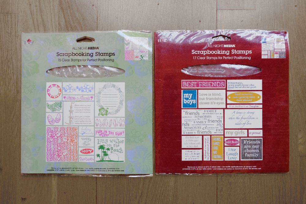 Transparent stamps (2 new packages)