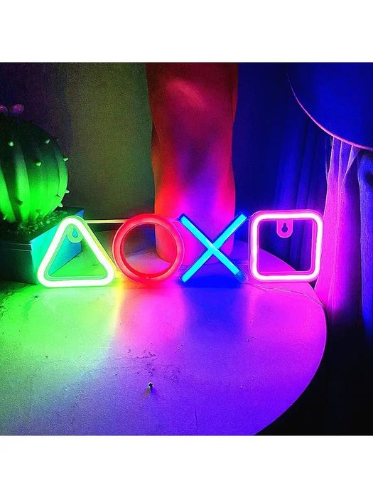 Неоновая вывеска  ps2,ps3,ps4,ps5,очень яркая