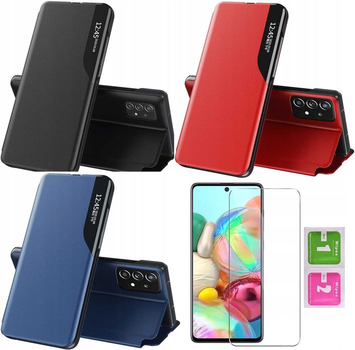 Etui Case Smart View Flip do Samsung Galaxy A32 5G + Szkło Hartowane