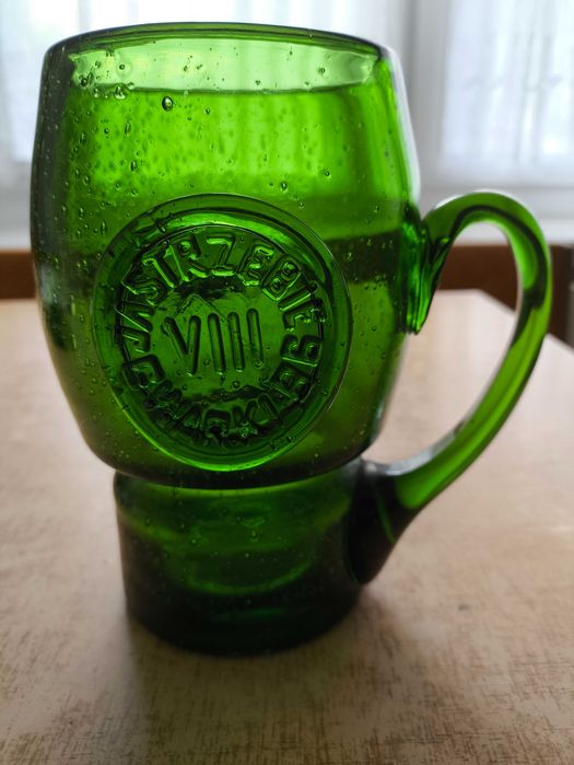 Kufel szklany zielony