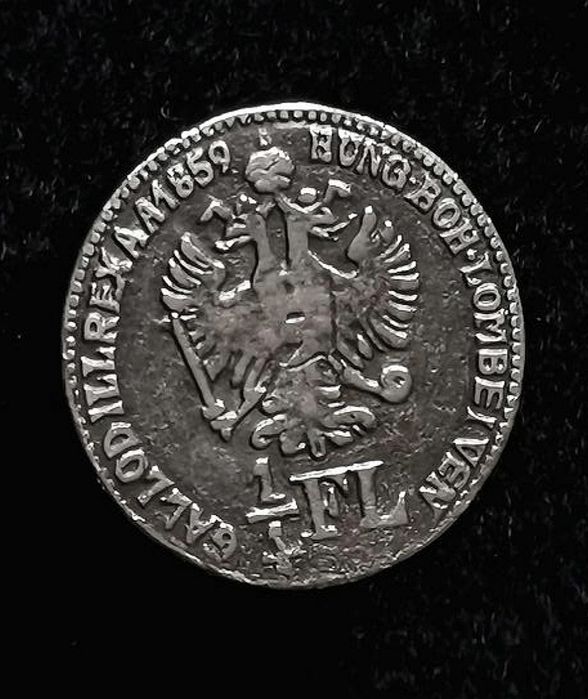 Акцентные пуговицы монеты винтаж 2/4 флорина 1859 год лот 6 штук