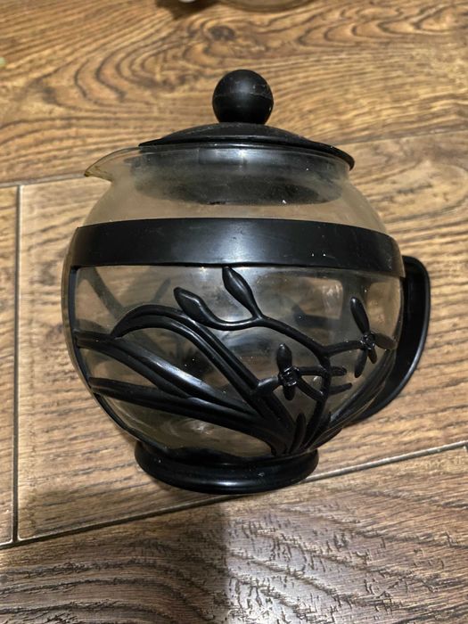 Стеклянный чайник заварник скляний чайник