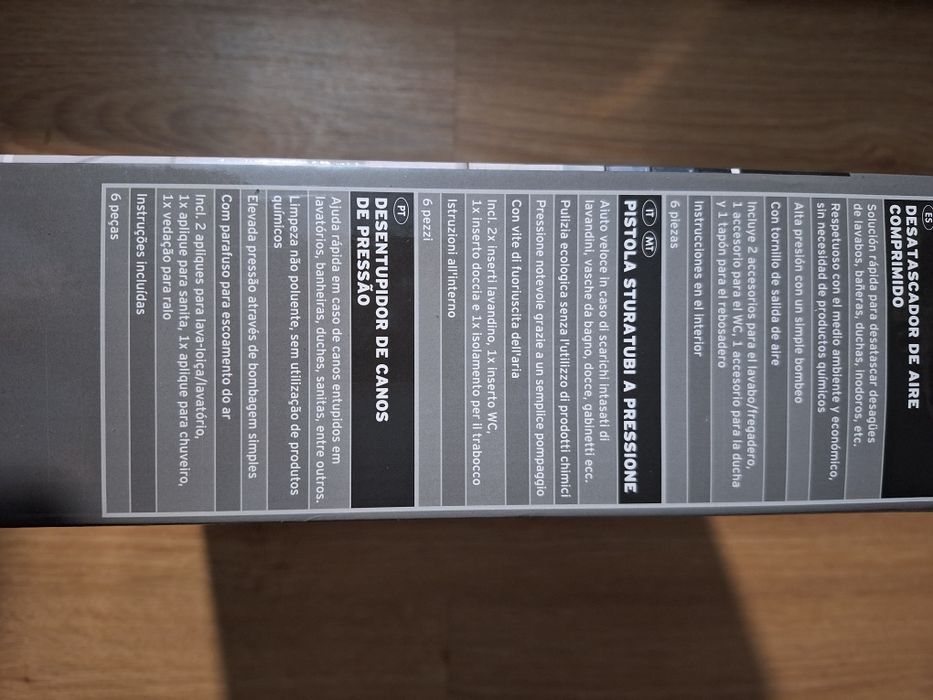 Desentupidor de Canos de Pressão. Nunca foi usado.