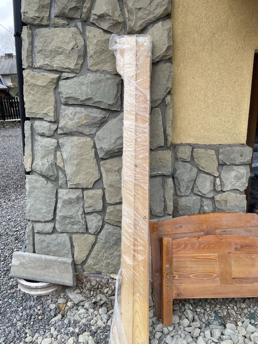 Łóżko drewniane goralskie rzeźbione 80x200