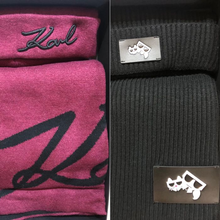 Шапка та шарф Karl Lagerfeld,на подарунок