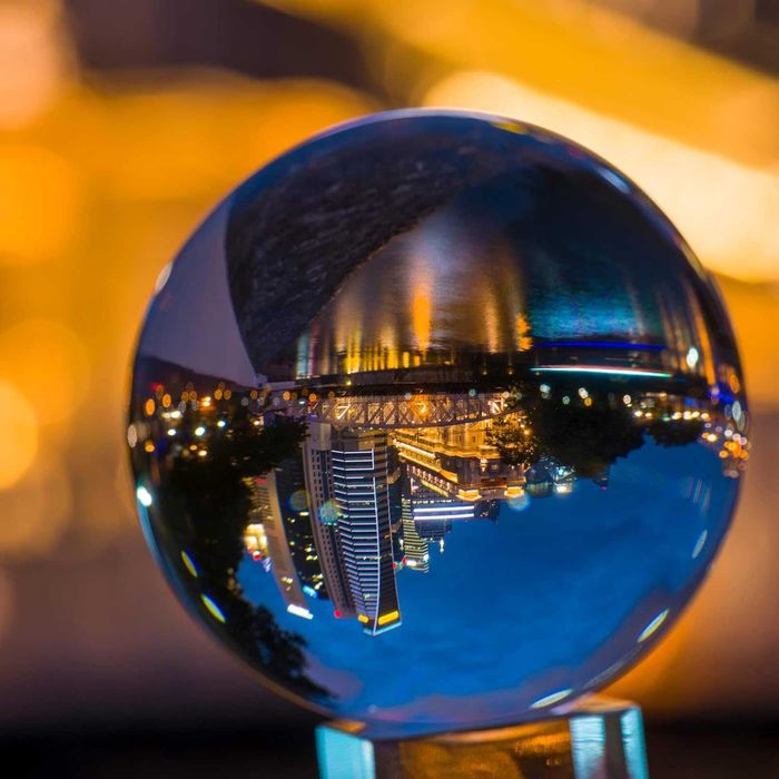 Bola de cristal adivinhação cristalomância magia decoração vidro -NOVO