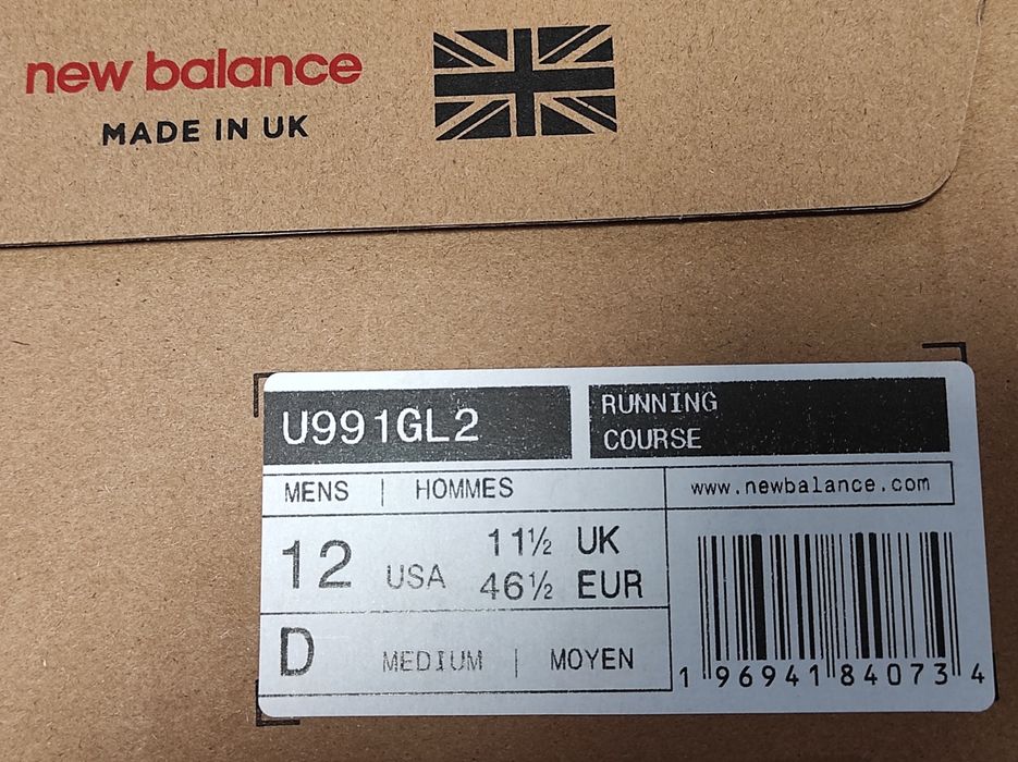 Кросівки New Balance U991 GL2 46.5