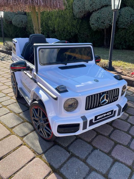 Auto na akumulator Samochód dla dzieci Mercedes G63 Skóra Pilot Pojazd elektryczny dla dziecka