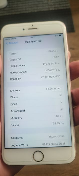 iPhone 6S Plus 64gb Neverlock