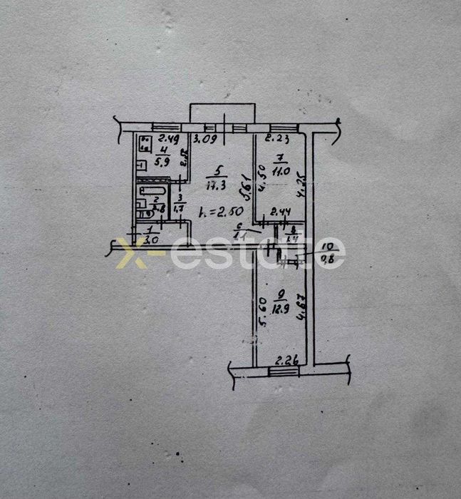 Продам 3-кімнатну квартиру пр. О. Поля