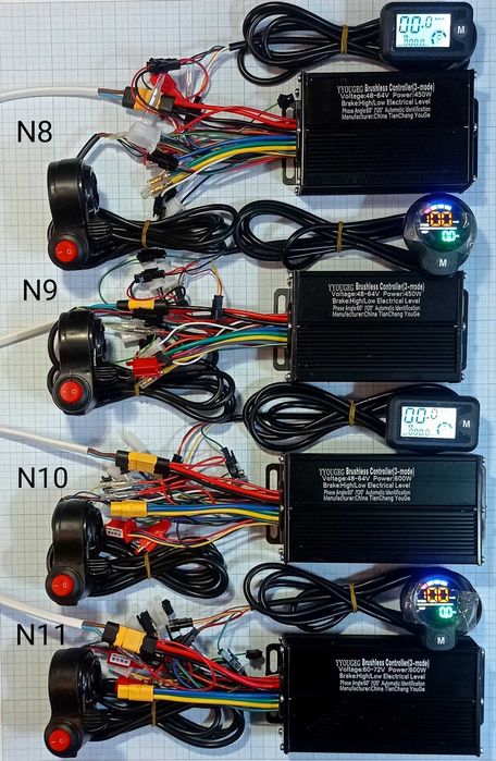 Набір контролер сінусний з дісплеєм і газом 250-3000Вт 24-72В 15-50А