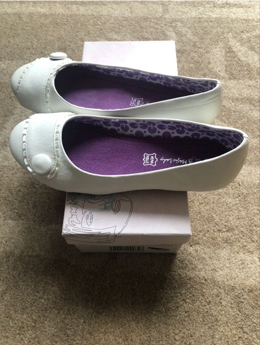 Buty biale dls dziewczynki - rozmiar 34 - nowe