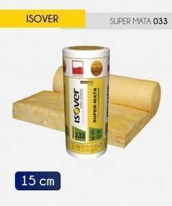 Wełna szklana ISOVER Super-Mata gr.15 cm 0.033 W/m*K