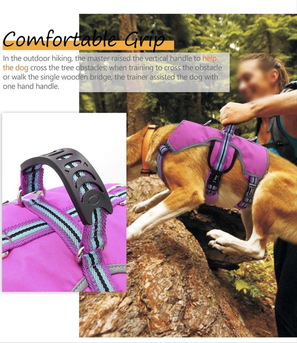 Szelki dla psów Didog Escape Proof, oddychające,do podnoszenia