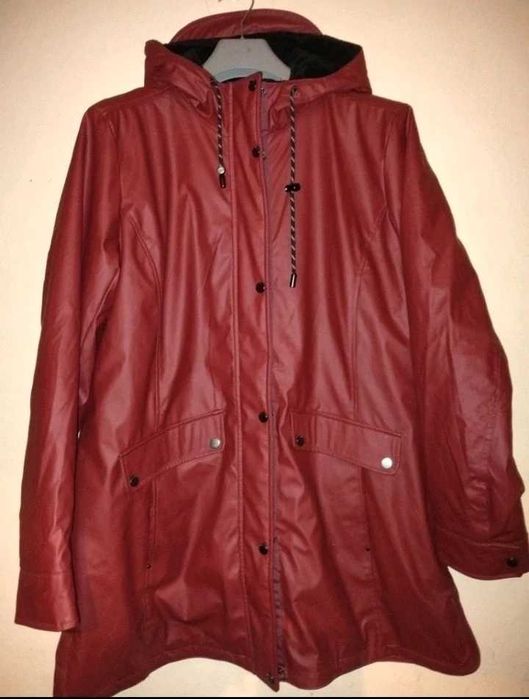 Gumowana przeciwdeszczowa kurtka XL
