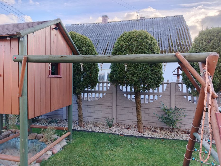 Domek drewniany plac zabaw