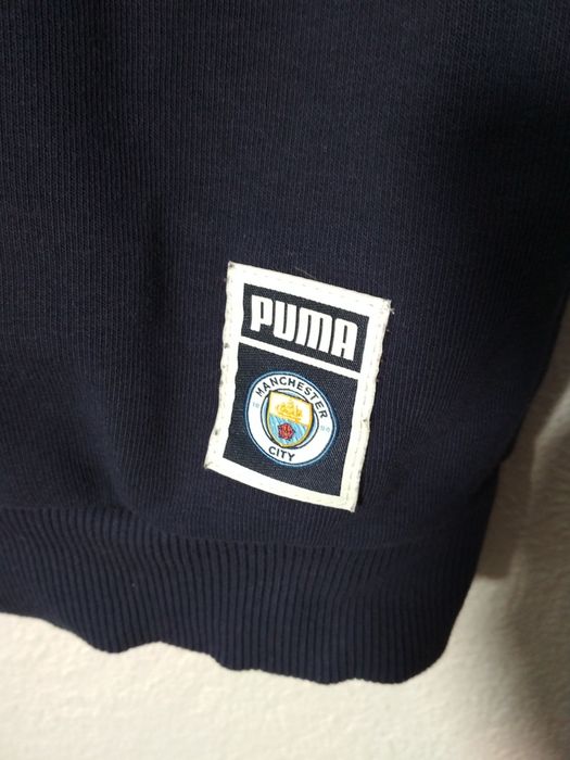 Puma Manchester City granatowa bluza z kapturem L