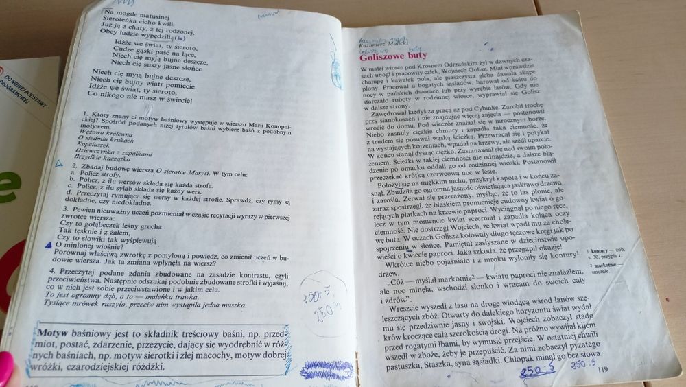 Stary podręcznik do języka polskiego 4