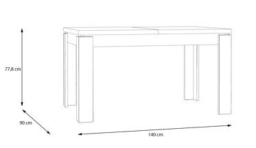Mesa de jantar extensível (Verona Conforama) + 4 cadeiras