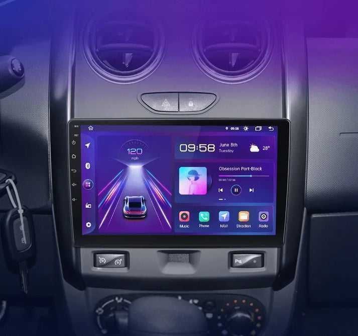 Renault Duster Lada Largus – Radio Android 15 9" CarPlay Android Auto 2GB/32GB GPS Nawigacja Stacja Multimedialna WiFi Bluetooth DSP PL