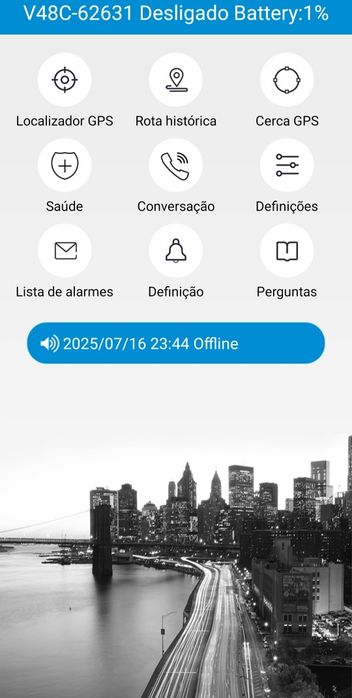 Relógio sénior SOS anti queda