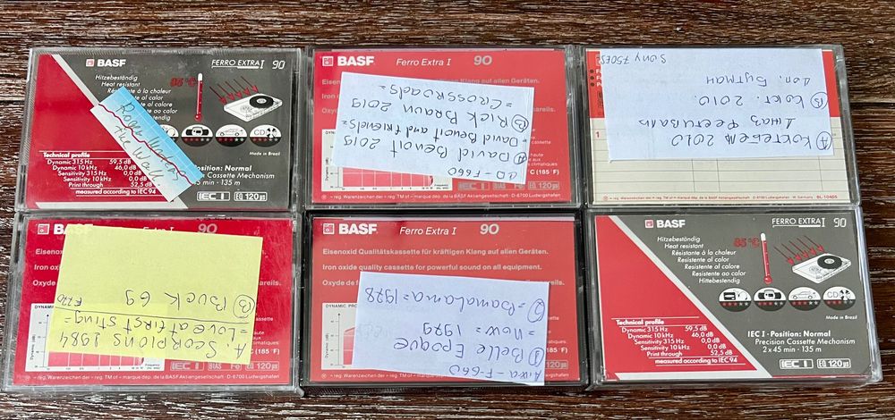 Аудиокассеты Basf. Maxell.
