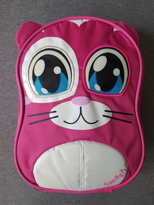 Дитяча термо-сумка, сумка для обіду, рожева "кіт", термо ланчбокс