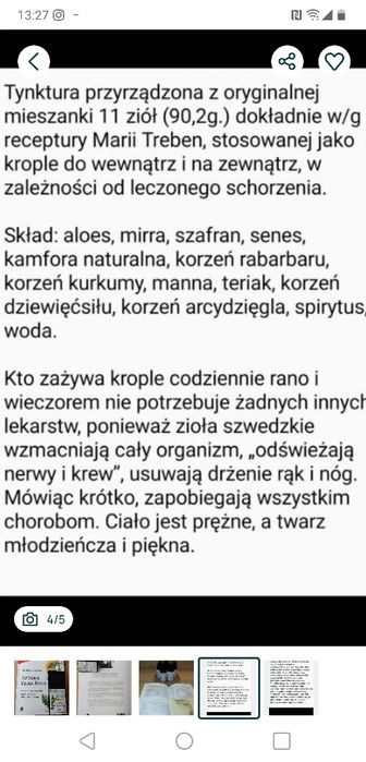 Zioła szwedzkie 600 ml.