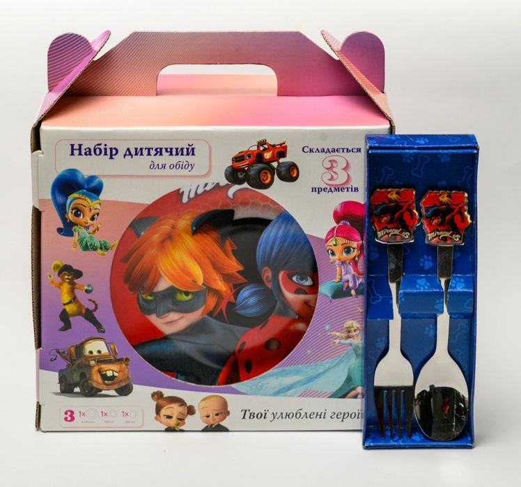 Дитячий набір посуду "Леді Баг"