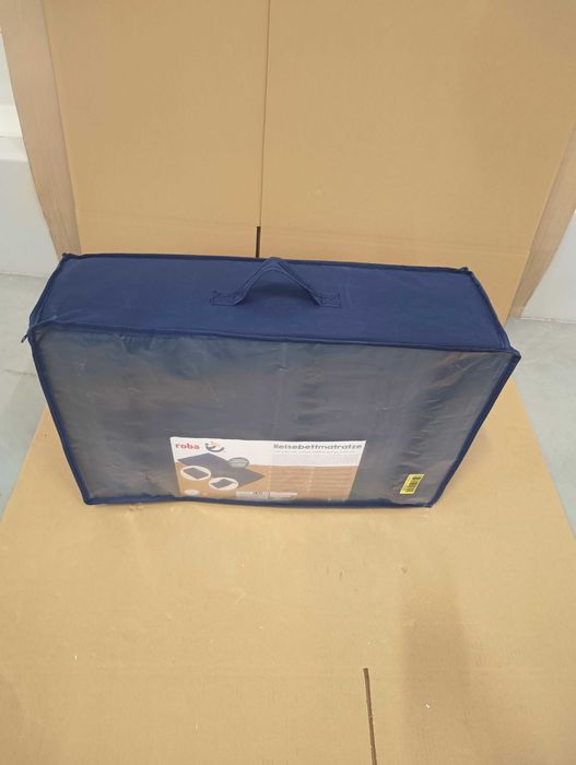 Roba Materac składany turystyczny do łóżeczka Niebieski 60x120cm