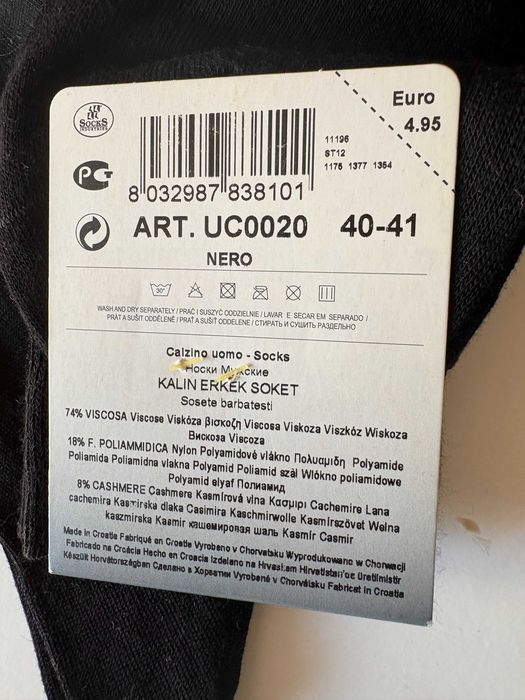 3 pares Meias Calzedonia - Pretas - Homem - 40/41 - Novas