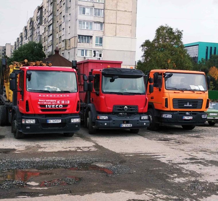 Вивіз будівельного сміття Брюховичі контейнерами, оренда контейнерів