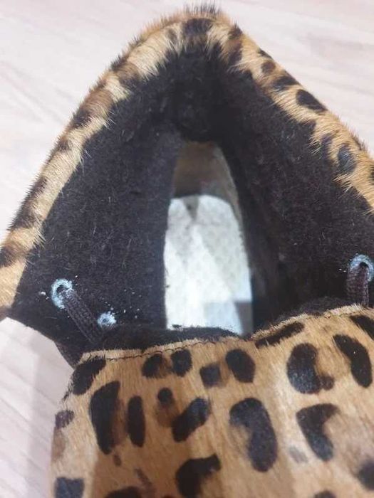 Botki jasny brąz 37 panterka kozaczki Lasocki