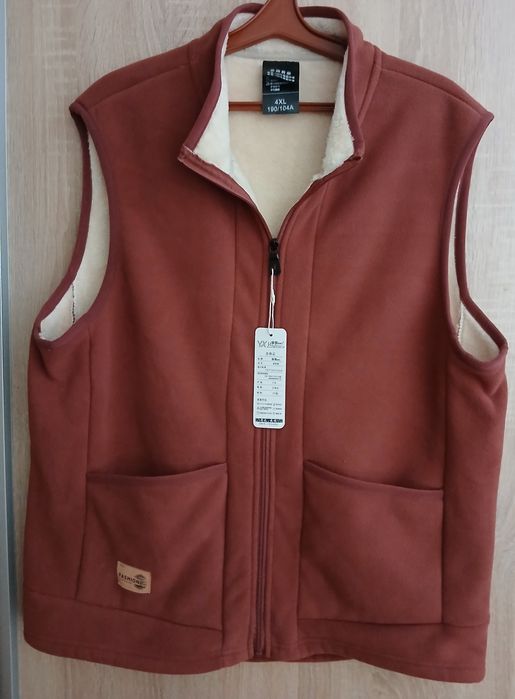 Жилетка безрукавка Нова Хлопок Плюш мех 46-48р.