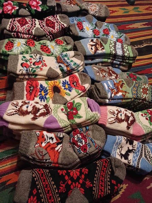 Шерстяні носки  машинної в'язки