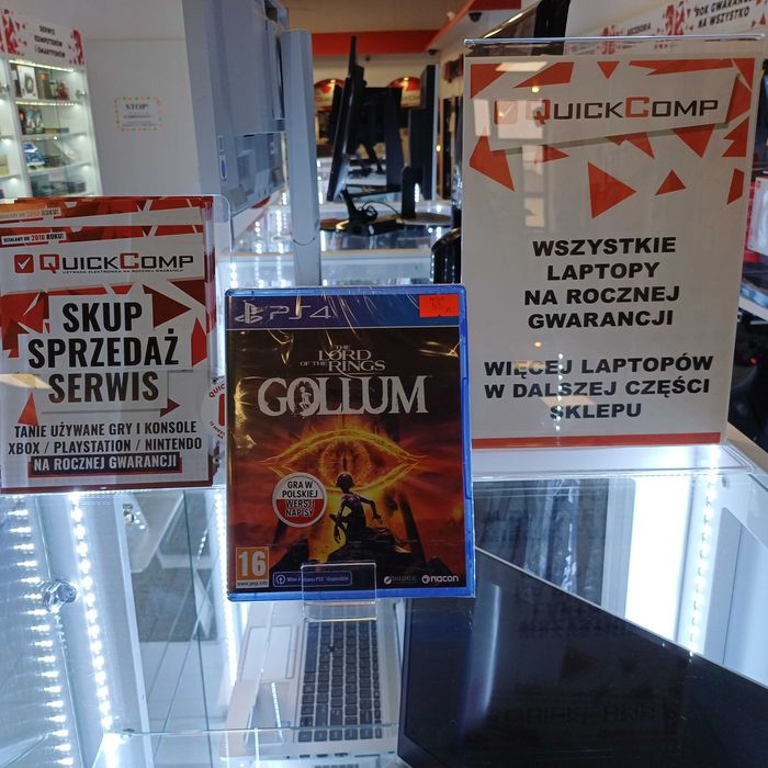 Gra PlayStation 4 PS4 / PS5 NOWA Lord Of The Rings Gollum PL Gw 1 Rok
