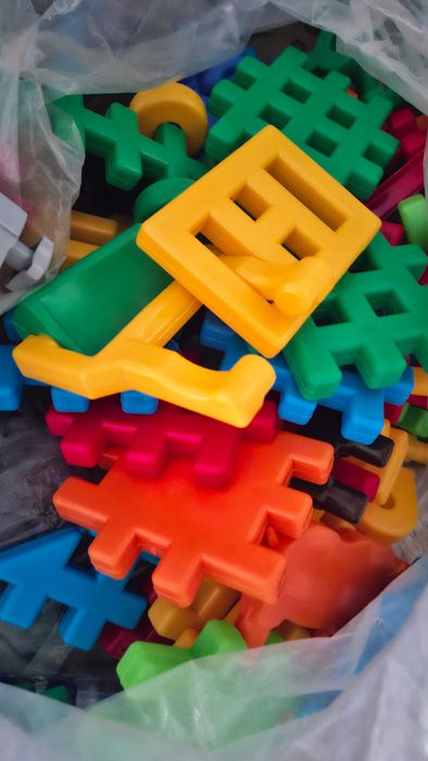 Klocki konstrukcyjne duże wafle