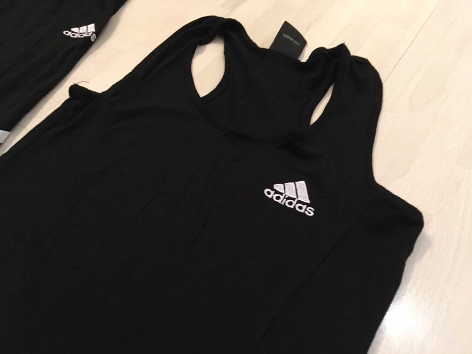 Dres Damski Adidas Sport Komplet Spodenki Koszulka Rozmiar S