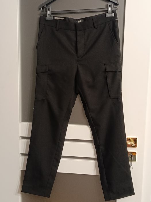 H&M Nowe spodnie męskie, 48,slim fit. Materiałowe.